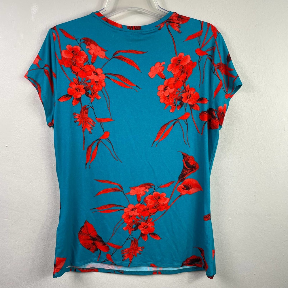 NWT Ted Baker Fantasia Fitted Tee Turquoise Size 4 - Picture 5 of 12